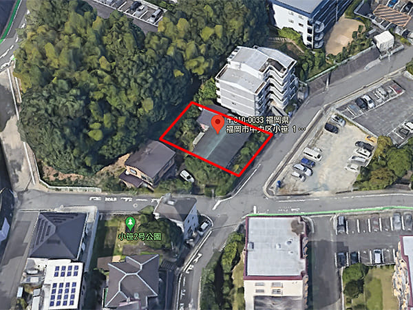 福岡市中央区小笹1丁目土地